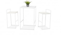 Table carrée extensible 90 / 180 cm blanc - Raven