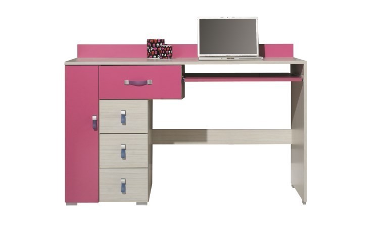 Bureau Enfant Rose Et Blanc De Qualite Livre En 5 Jours