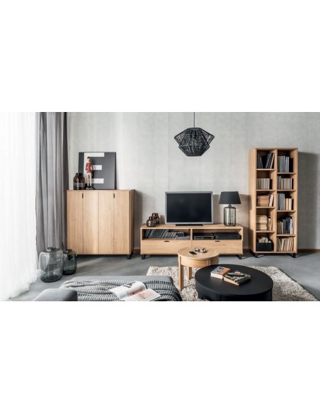 Minibar de salon design en bois personnalisable avec éclairage Vox
