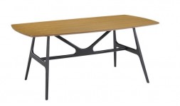 Table à manger blanche laquée extensible 135 / 180 cm - Swann