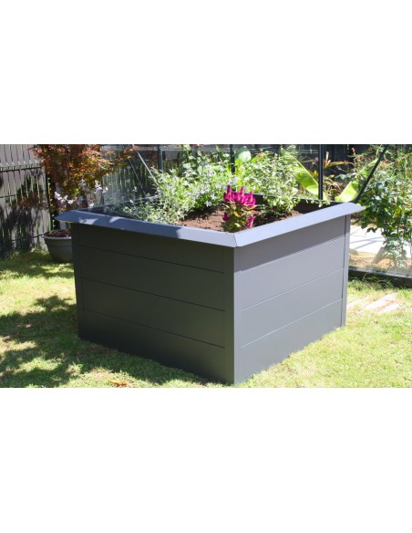 Carre Potager Moderne 100 X 100 Cm Gris Anthracite House And Garden