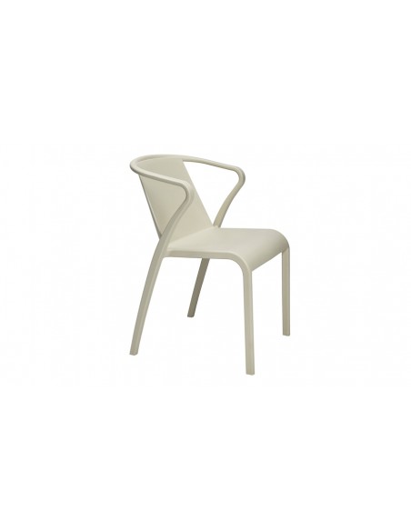 Fauteuil jardin polypropylene empilable fado