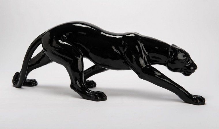 Sculpture Panthère noire