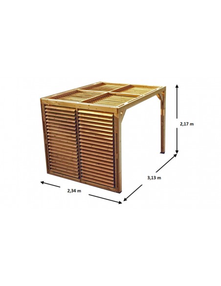 Pergola bioclimatique dimensions