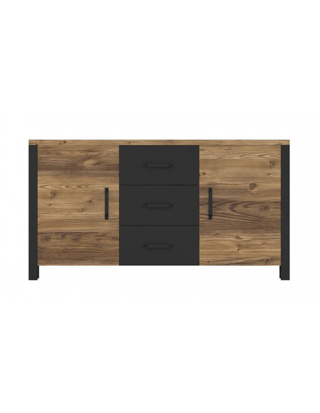 Buffet noir mat style industriel