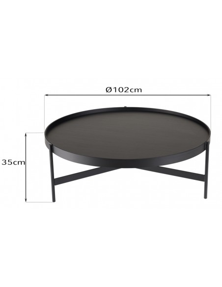 Dimensions table basse ronde Jalesko