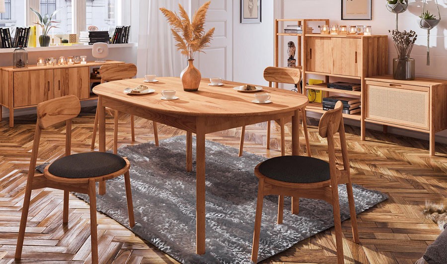 Tables bois massif haut de gamme  Tables bois massif design et luxe