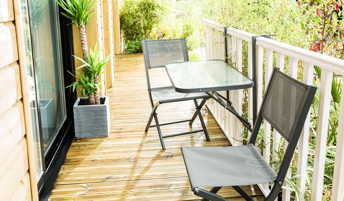 Salon de jardin balcon - petit espace, table et chaises pour balcon