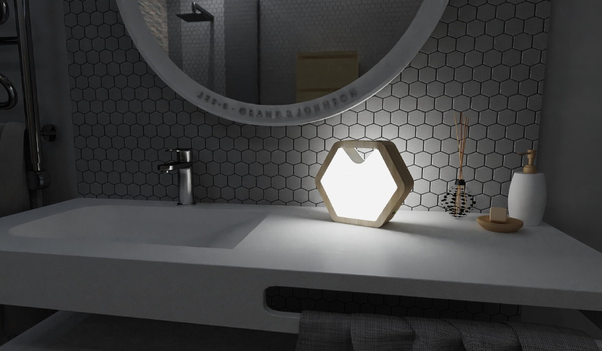 Plafonnier LED salle de bain protection contre les projections d